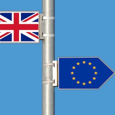 EU and UK flags