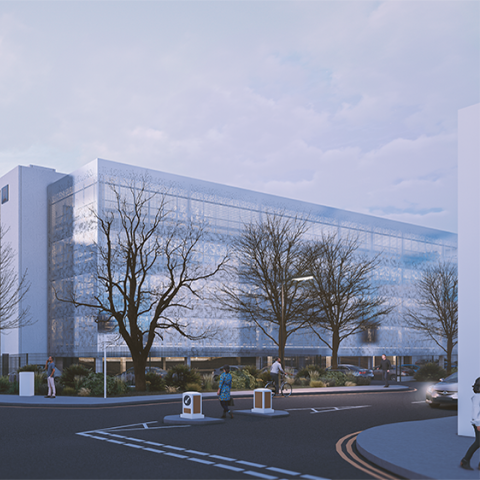 Architect's impression of Eldon car park