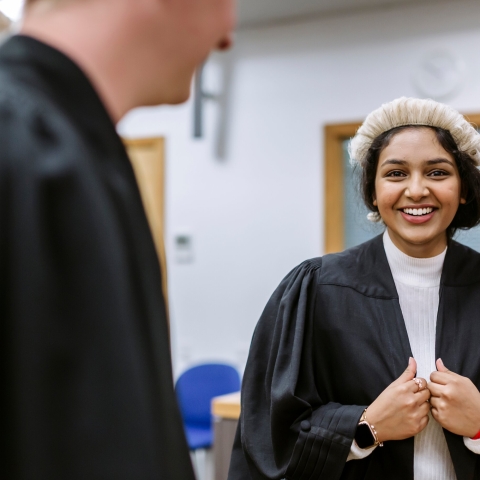 student smiling