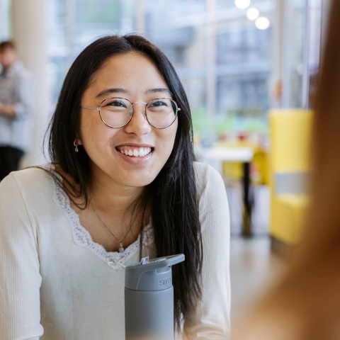 Student smiling