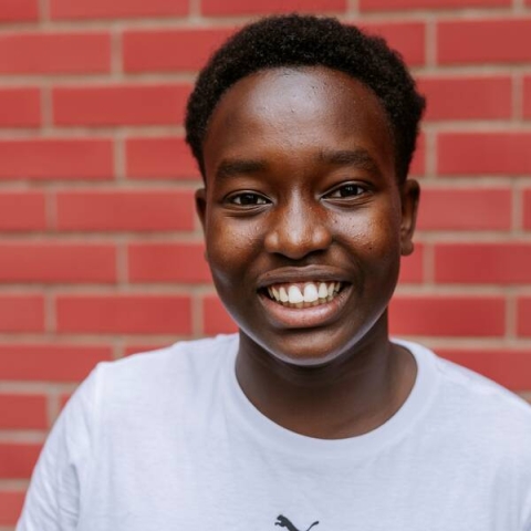 Student smiling