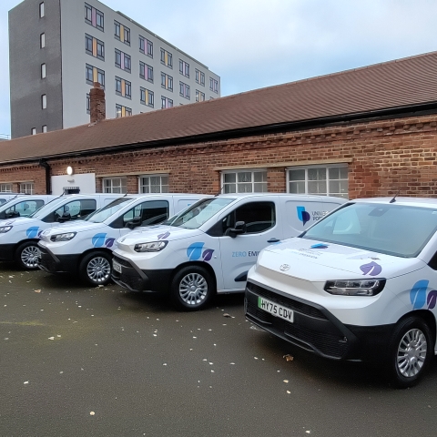 University's fleet of electric vehicles 