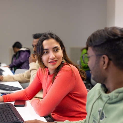 University of Portsmouth students in computer lab