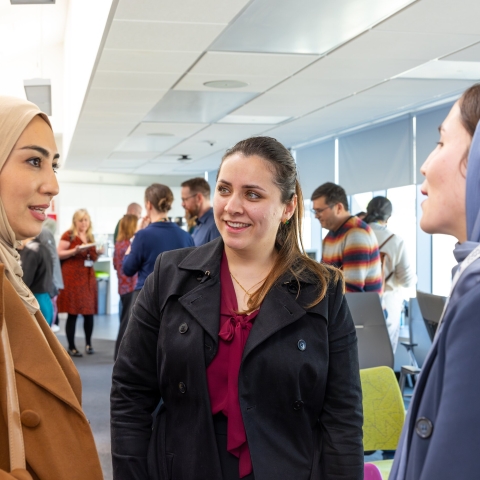 Students talking