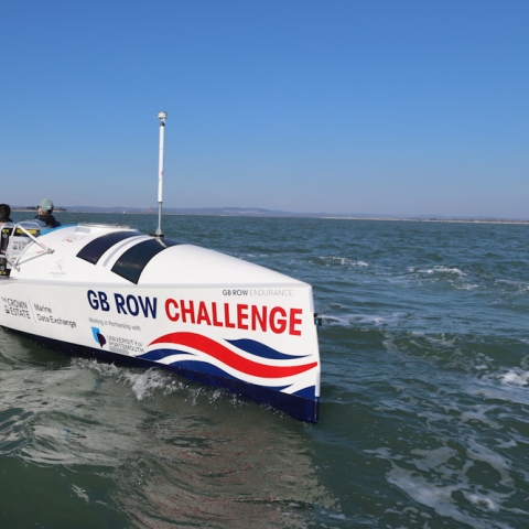 A GB Row Challenge ocean rowing boat