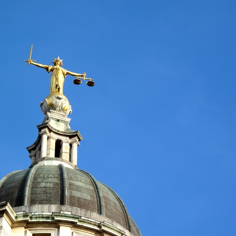 Law courts statue