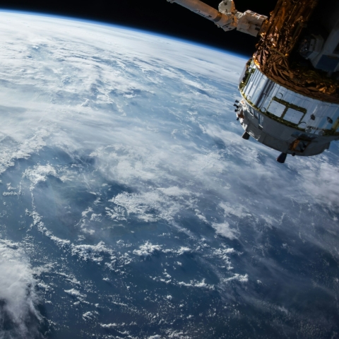 Ocean clouds seen from space