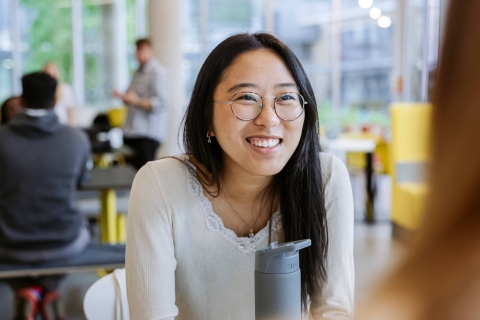 Student smiling