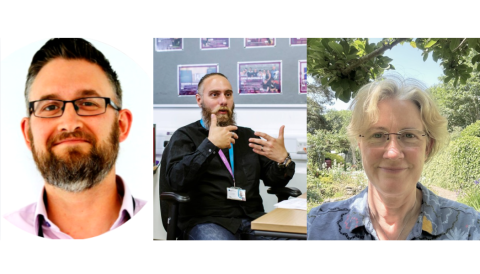 Image of Matthew Pullinger (left), Kevin Stroud (middle), and Dr Louise Farrand (right)