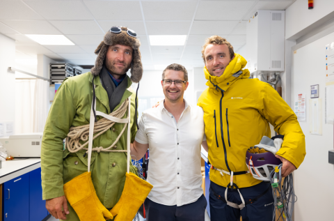 Dr Joe Costello and The Turner Twins in the Extreme Environments Lab