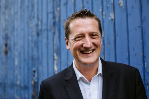 Adrian Hull smiling