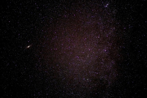 A dark starry sky