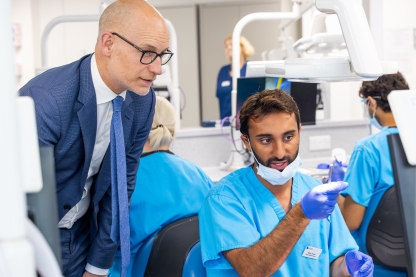 Minister of State for Care Dental Academy visit