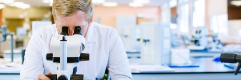 Lab microscope