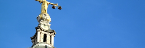 Law courts statue