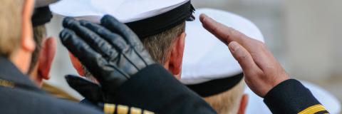 Royal Navy salute