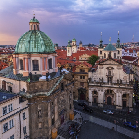 Prague city view