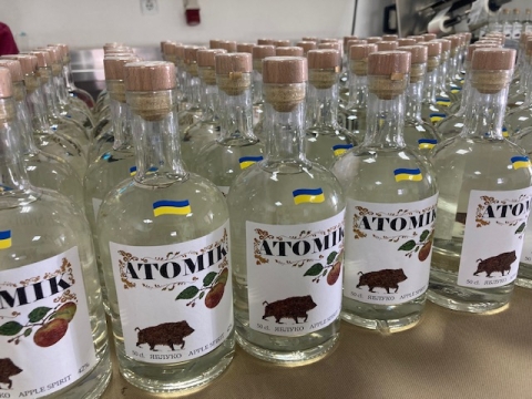 Bottles of Atomik from the last harvest